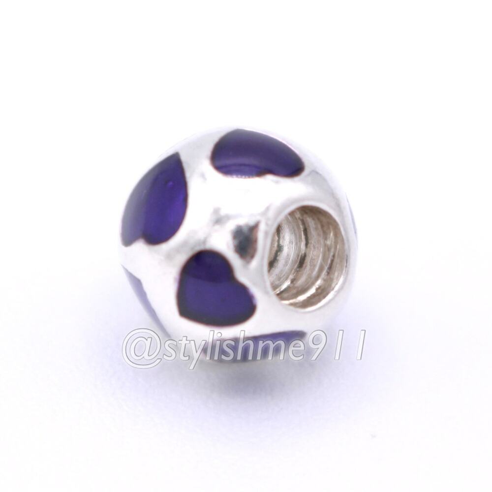 Authentic Pandora Love You Violet Enamel Charm - 790543EN13 - Picture 8 of 10